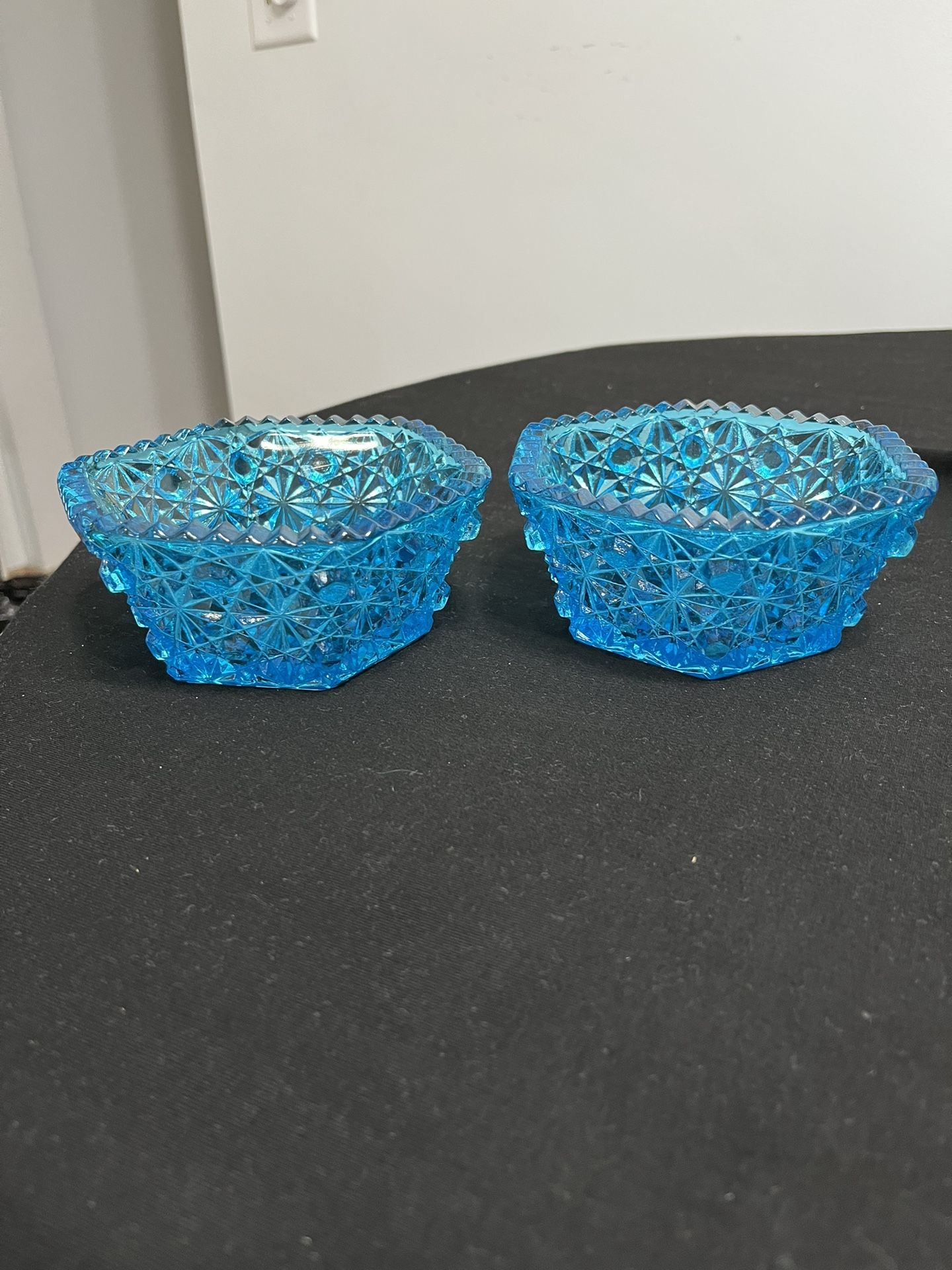 1920’s Daisy Button Aqua Glass Bowl(s)