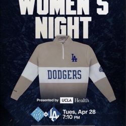 Los Angeles Dodgers Women’s Night Quarter Zip Sweater SGA 4/28/2026 Size XL