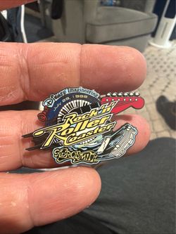 Disney Rock 'n' Roller Coaster Aerosmith Opening Day Pin 1999