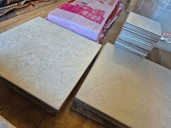 Ceramic floor tiles