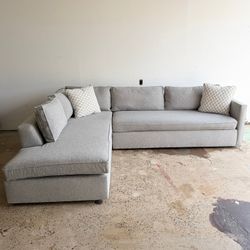West Elm "Harris" Gray Bumper Sectional