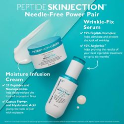 Peter Thomas Roth peptide injection amplified, wrinkle, fix serum and moisturizer