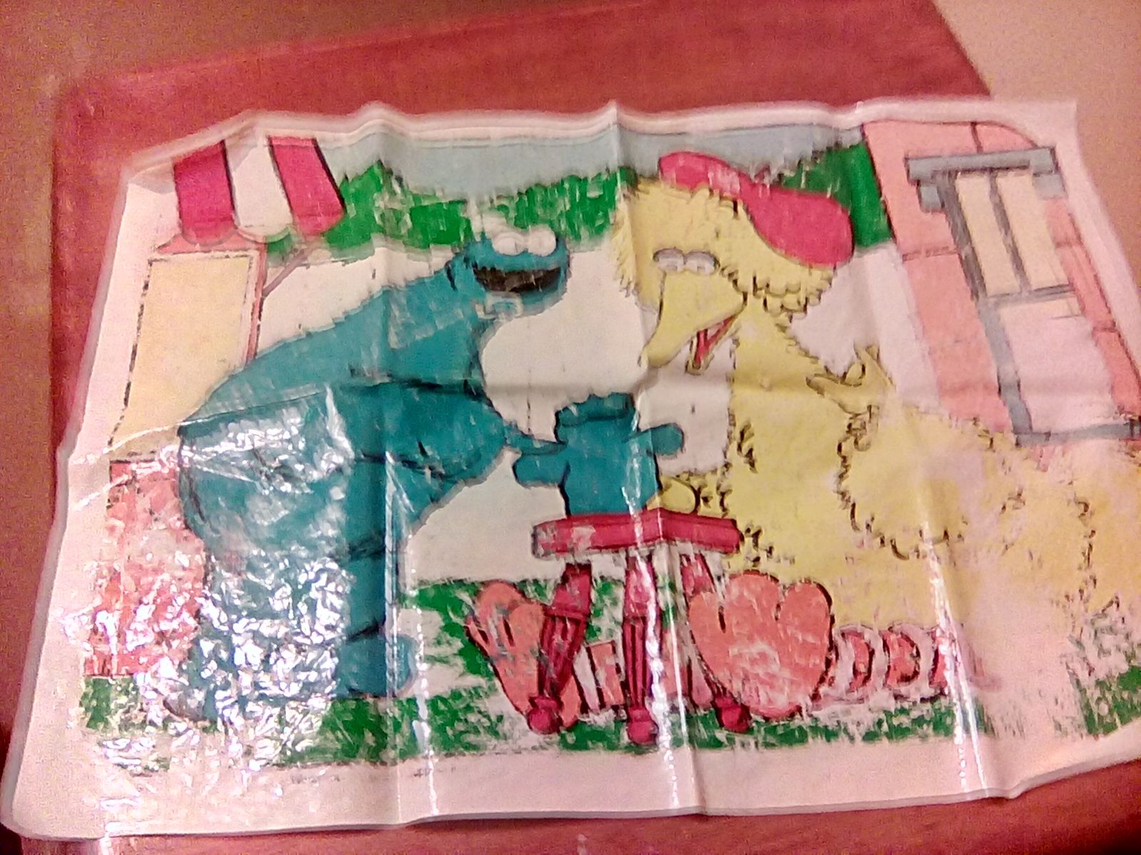 Old sesame Street wall posters something from like the 80s 70s really worn somewhat flexible on the price