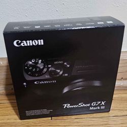 Brand New Canon PowerShot G7 X Mark III - 20.1MP Point & Shoot Digital Camera - Black