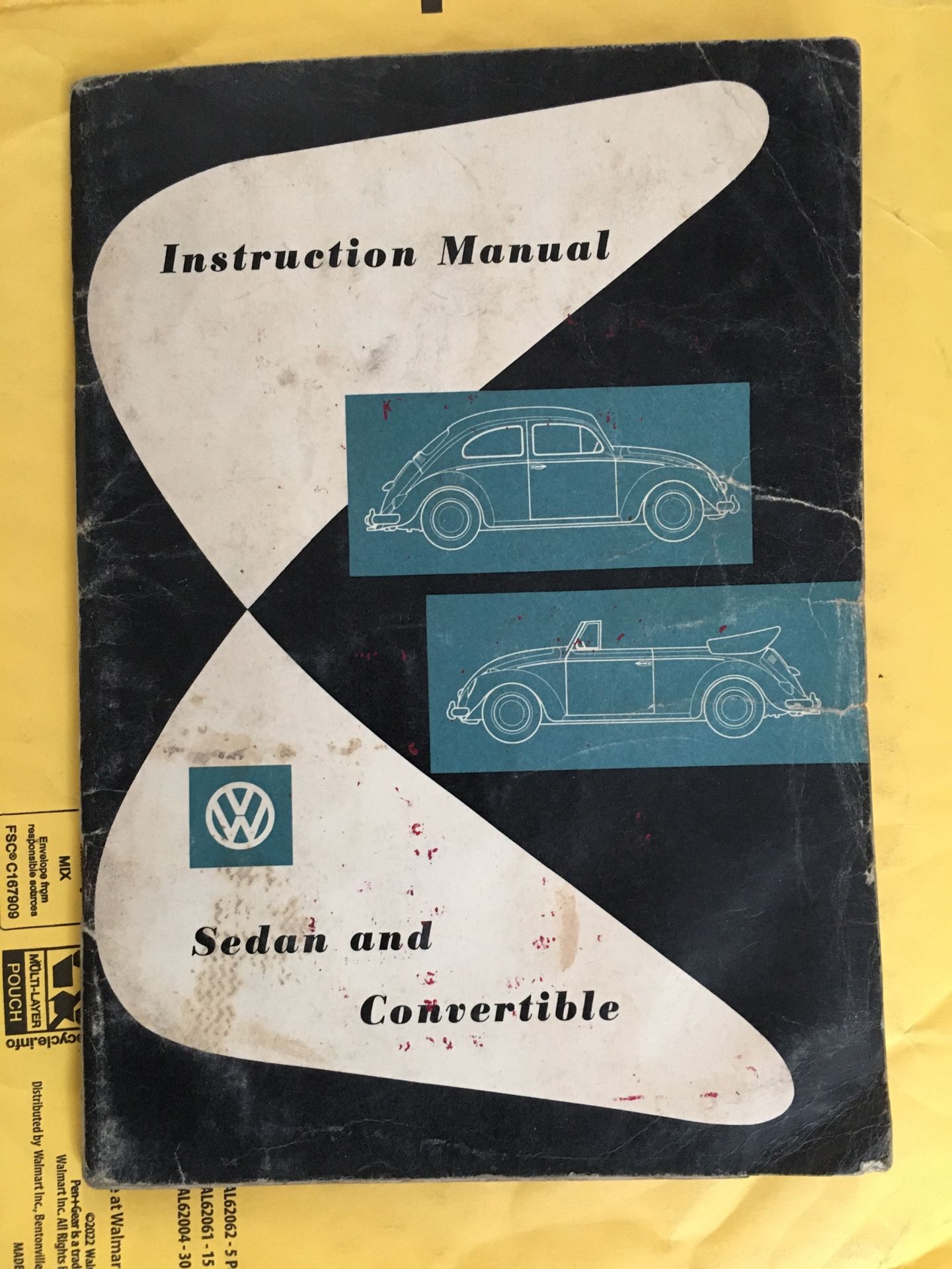 1960 VW Beetle Instructions Manual