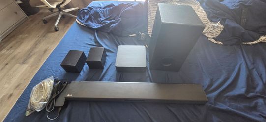 LG soundbar with surround sound