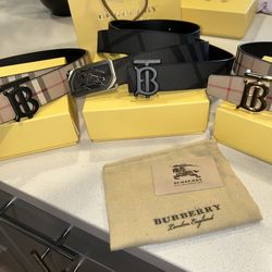 Burberry Reversible Belts Sizes 32-34-36