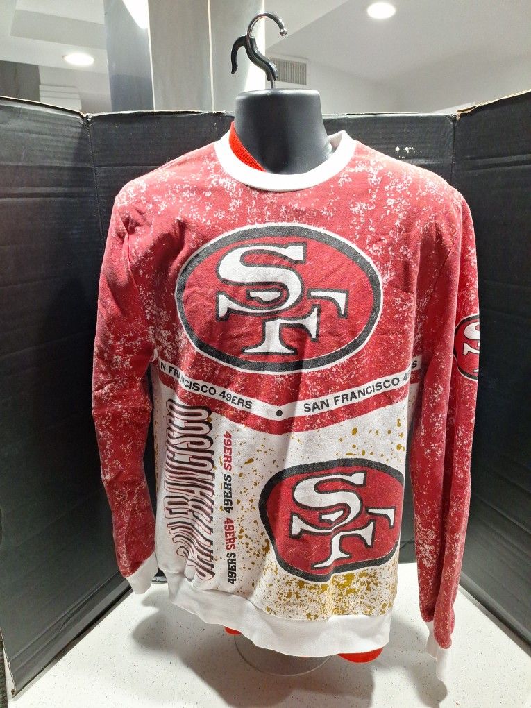 FORTY  NINERS  all Over Print Sweater. 