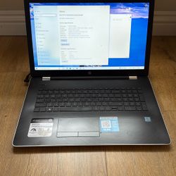 HP 17-bs061st Intel I3-7100U 17” 8GB 128GB SSD Windows 10 Home