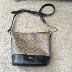 Coach Canvas Shoulder Bag