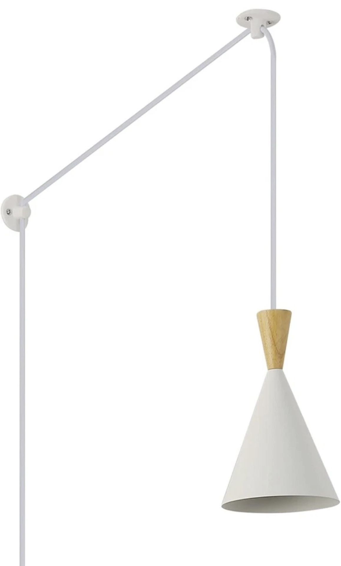 Modern Hanging Pendant Light with Wall Plug-In
