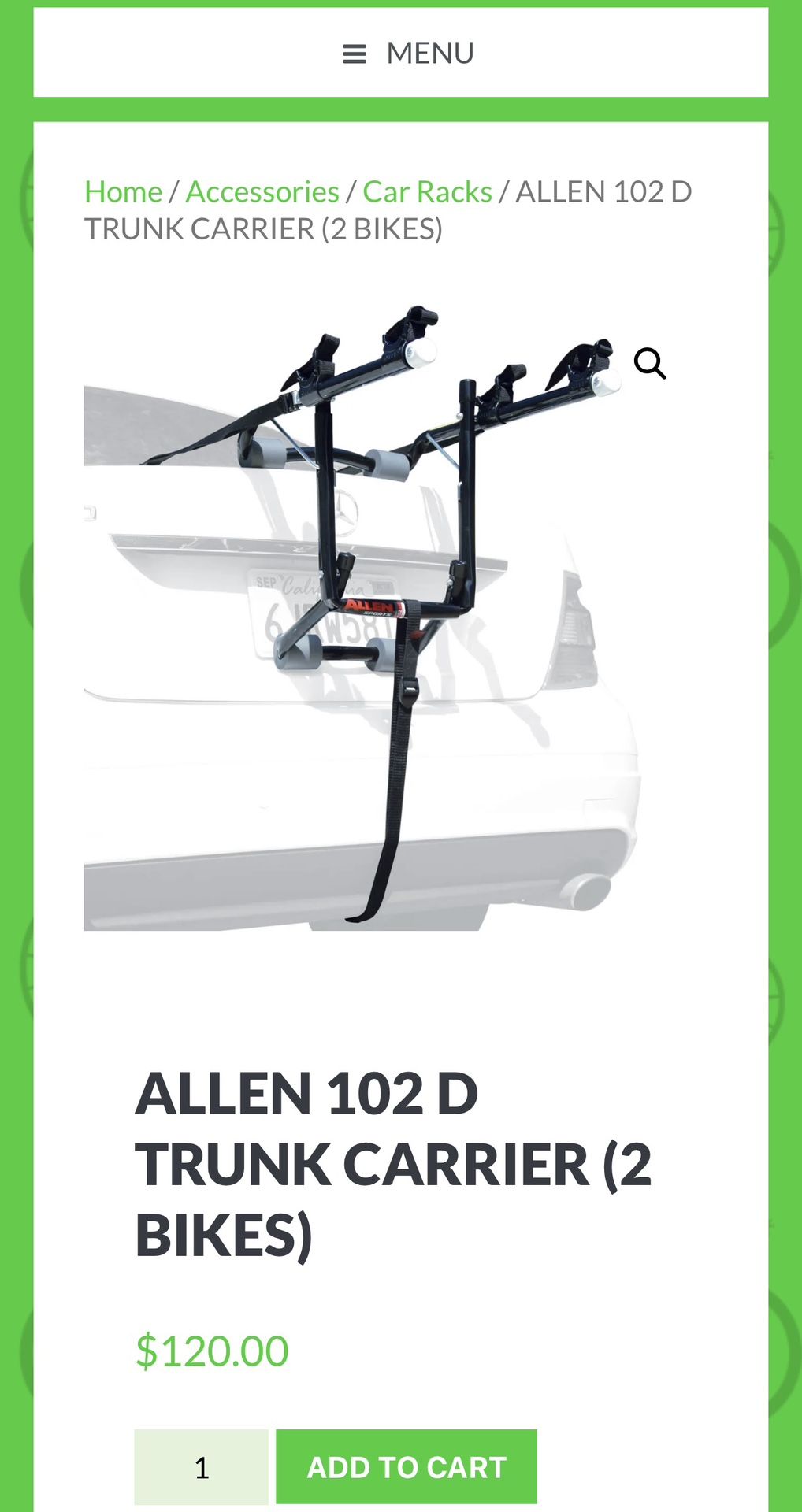 ALLEN BIKE RACK