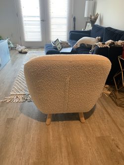 Article Ivory Boucle Lounge Chair for Sale in Unm NM OfferUp