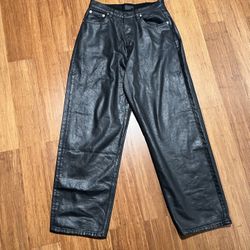 Balenciaga Black Waxed Denim Jeans 