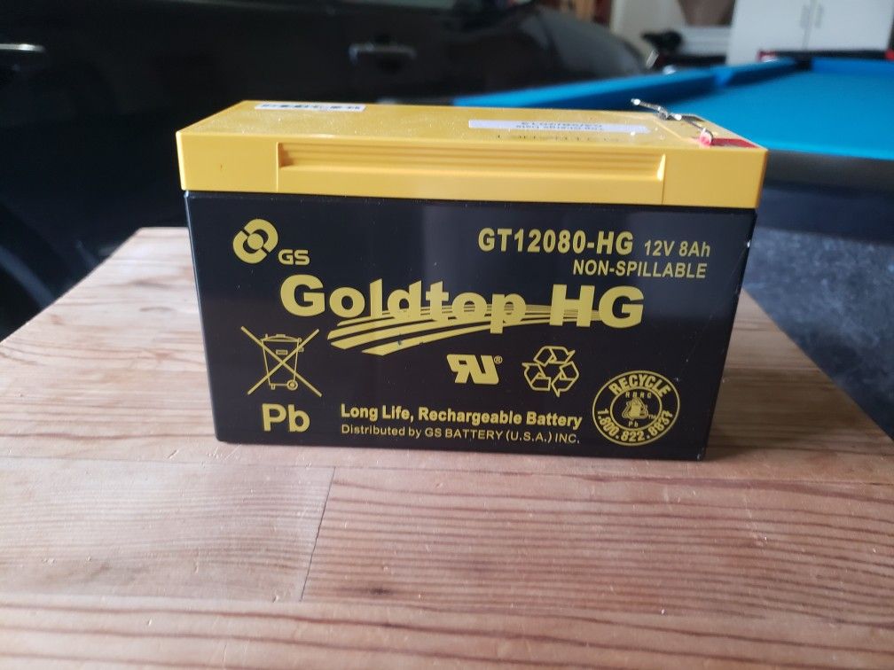 Goldtop GT12080-HG Battery Verizon Fios 12v 8ah
