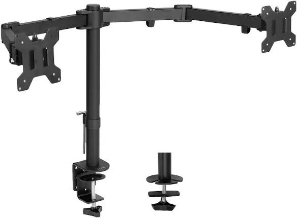 suptek VIVO Full Motion Dual Monitor Desk Mount