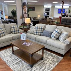 Meggett Linen Living Room Set /couches /Sofa and Loveseat 