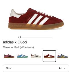 Women’s Adidas x Gucci Gazelle Red Velvet