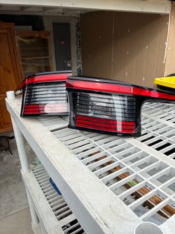 Pair of Car Tail Lights Red and Smoked