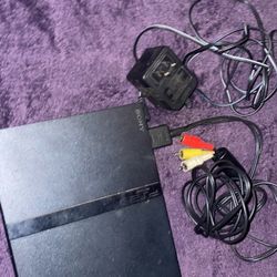 Ps2 All Cords And 2 Controllers With Madagascar Game 