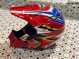 Vintage Arai VX-Pro3 Akira Red dirt bike Visor helmet As Is Worn Sz S Japan