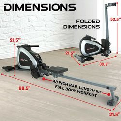 Rowing Machine With Free Push Up Bar