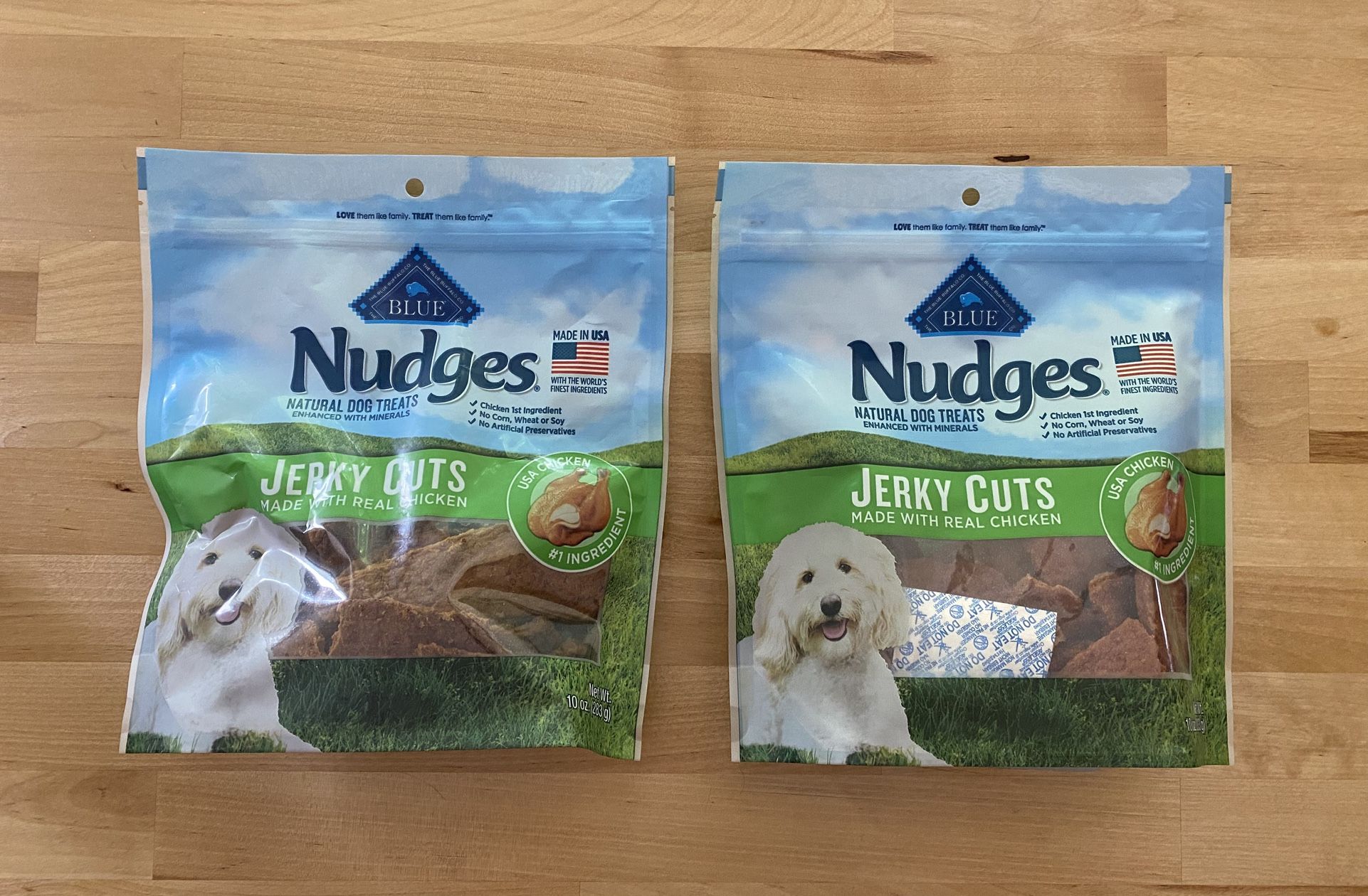 Nudges Natural Dog Treats large 10 oz size