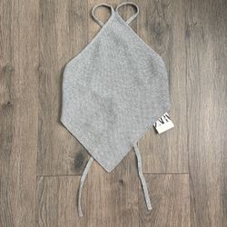 Women’s Zara Open Back Silver Top