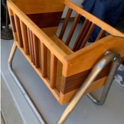Beautiful Craftsman Handmade Danish Bassinet-Crib - 