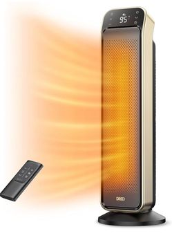 DREO 25 Inch Electric Space Heater for Indoor Use, Large Room, Thermostat