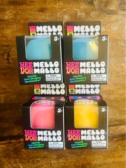 🔥🔥$22 EACH🔥🔥 Nee Doh Mello Mallo Squishy Color Changing Marshmallow