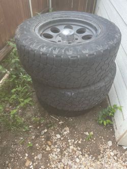 Toyo 285/65/18 with weld wheels 5X1.50 lug pattern