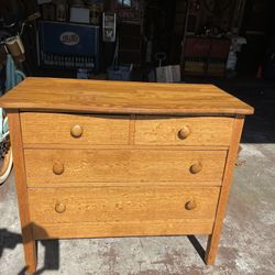 Antique Solid Oak Dresser