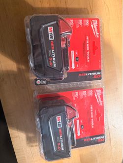 5.0 milwaukke battery m18