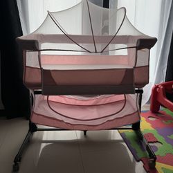 Baby Girl Bassinet ( Pink ) 