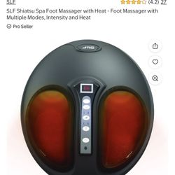 SLF Shiatsu Spa Foot Massager with Heat - Foot Massager with Multiple Modes, Intensity and Heat