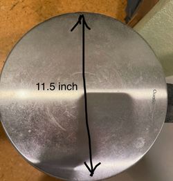 Metal garbage can