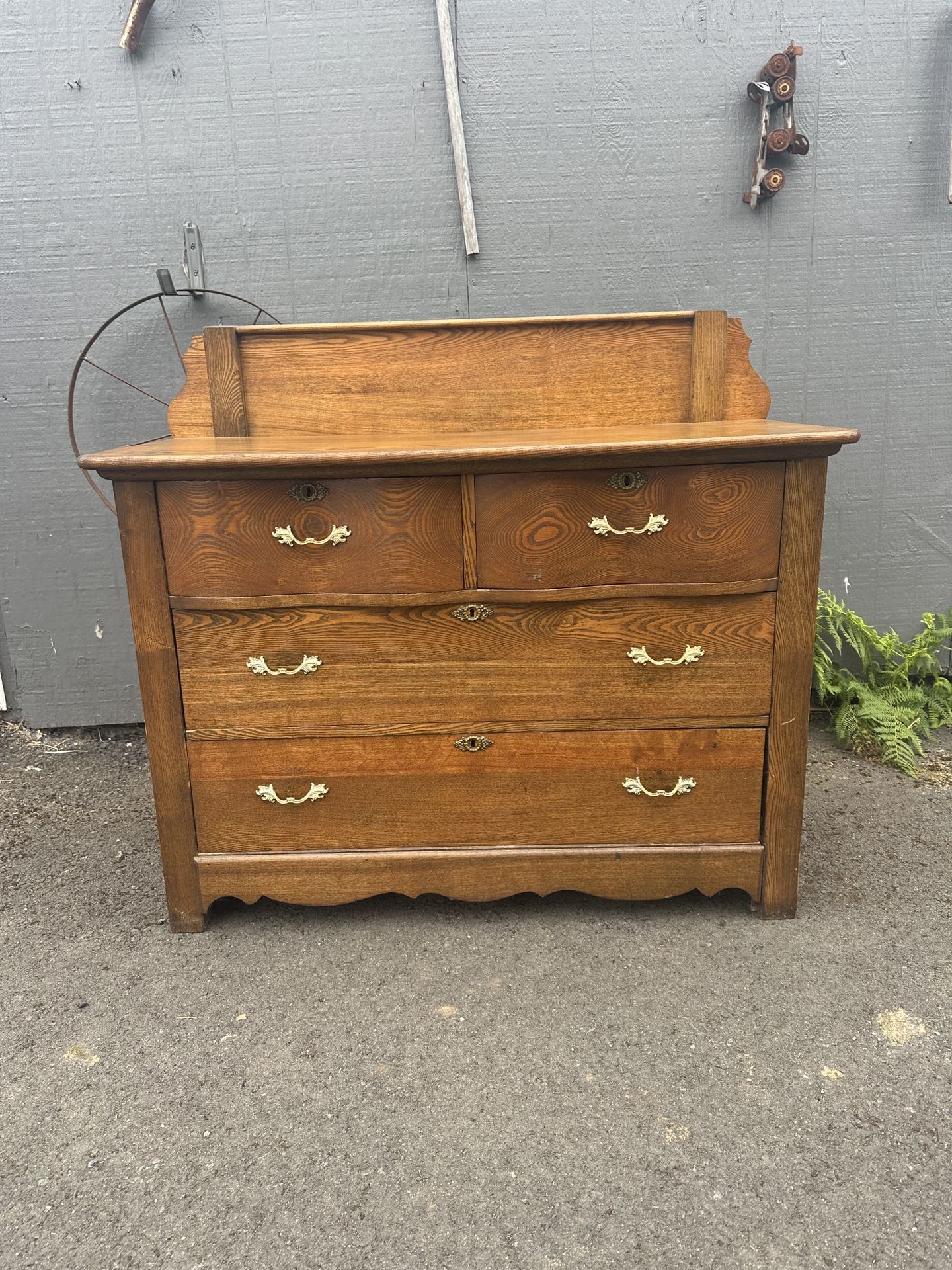 Charles Bennett Oak Solid Wood Rare With Label