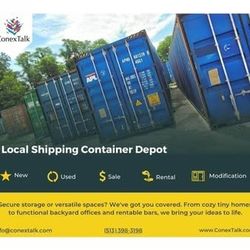 Shipping container - buy local- depot - storage - shed
