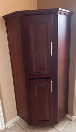 Cabinet - corner cabinet- linen/pantry storage