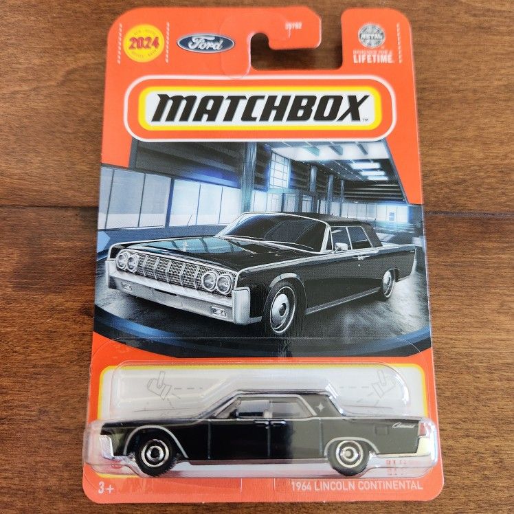 Matchbox 1964 Lincoln Continental Black Lowrider JFK