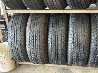 SET OF TIRE 265 70 17 DUNLOP 85% LIFE