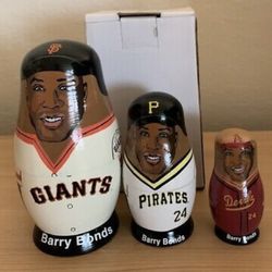 New SGA Babooskah Nesting Doll Barry Bonds - San Francisco Giants 