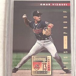 96’ Donruss Baseball Gold Press Proof Omar Visquil