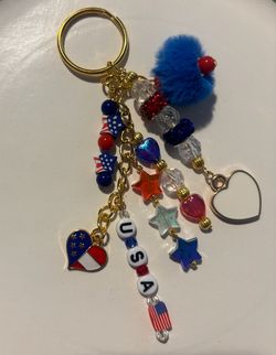 USA bag charm