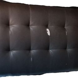 FREE Faux black leather Ottoman