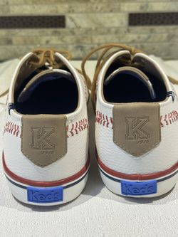 Keds Womens Champion Leather Baseball Inspired, Stiching accents Shoe Size 9 Nice, clean, like new.
