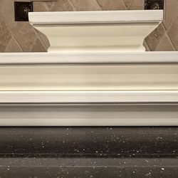 Decorative Floating White Shelves 