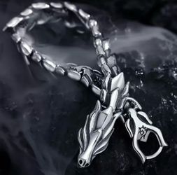 Sterling Silver Retro Dragon Link Bracelet