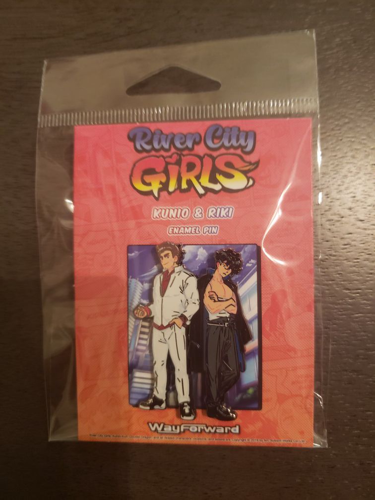 River City Girls Kunio and Riki Enamel Pin PAX West 2019 Exclusive Limited Run. Condition is New.